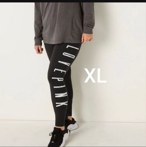 SZ XL VS PINK GRAY CAMO PRINT LEGGINGS